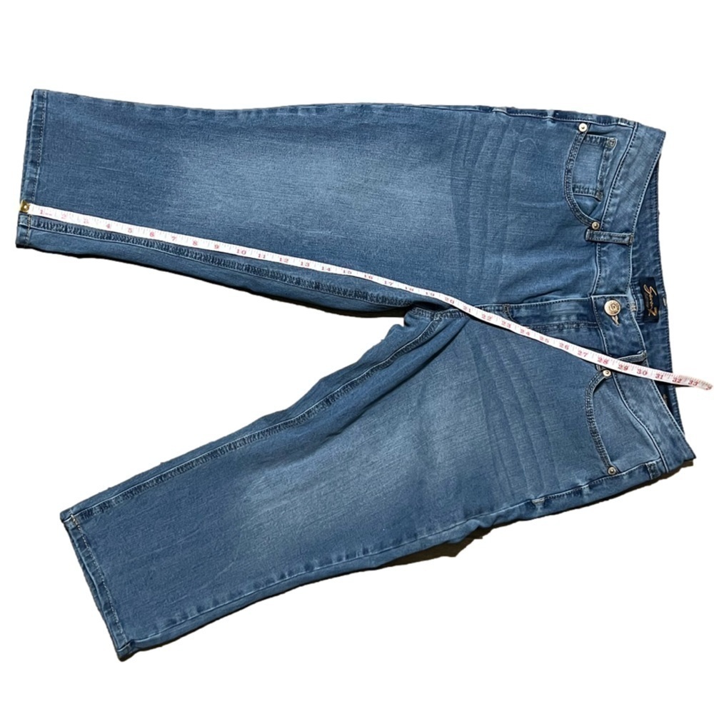 SEVEN7 Crop Denim Blue Skinny Jeans Women’s (Sz 14) - Picture 16 of 16
